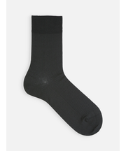 【Tabio MEN】綿履き口ゆったり3×1リブショートソックス(27.0～29.0cm)