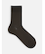 【Tabio MEN】綿履き口ゆったり3×1リブショートソックス(27.0～29.0cm)