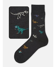【Tabio MEN】恐竜柄レギュラーソックス(27.0~29.0cm)
