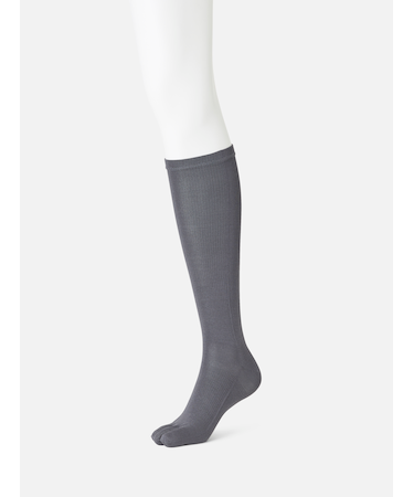 【美脚Labo】綿五本指着圧ハイソックス(24.0～26.0cm)