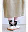 ワッペン風刺繍ソックス