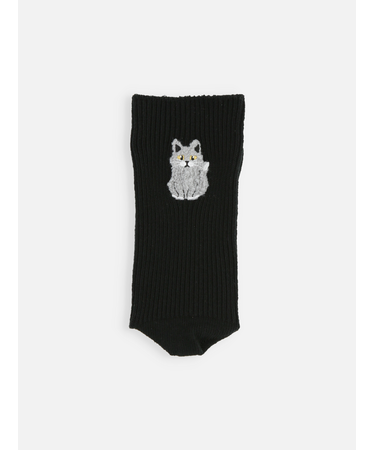 ワッペン風刺繍ソックス