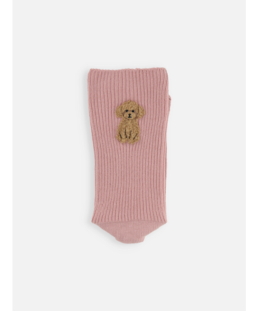 ワッペン風刺繍ソックス