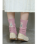 ワッペン風刺繍ソックス