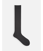 最高級スビンゴールド3×1リブハイソックス