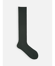 最高級スビンゴールド3×1リブハイソックス