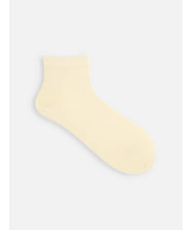 毛混無地ベタショートソックス