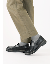 毛混無地ベタソックス