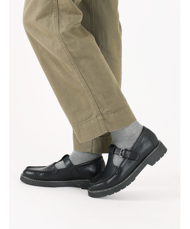 毛混無地ベタソックス