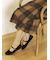 毛混ラメラインハイソックス