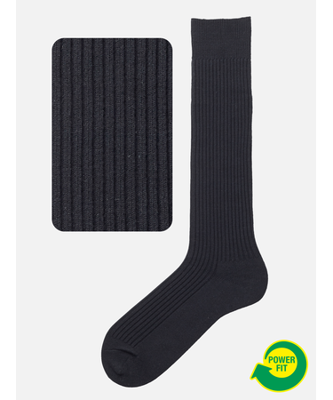 【Tabio MEN】パワーフィットハイソックス(27.0～29.0cm)