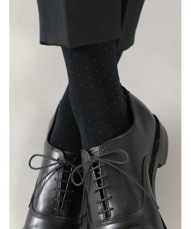 【Tabio MEN】ピンドットレギュラーソックス(27.0～29.0cm)