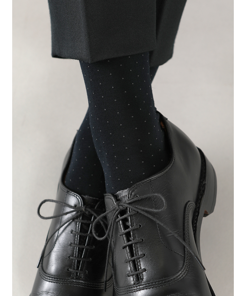 【Tabio MEN】ピンドットレギュラーソックス(27.0～29.0cm)