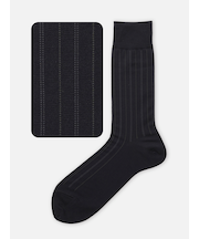 【Tabio MEN】【定番】チョークストライプ柄ソックス(27.0～29.0cm)