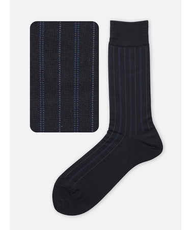 【Tabio MEN】【定番】チョークストライプ柄ソックス(27.0～29.0cm)