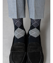 【Tabio MEN】Tabio chic アーガイルレギュラーソックス