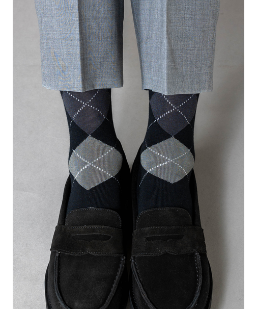 【Tabio MEN】Tabio chic アーガイルレギュラーソックス