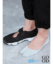 【Tabio MEN】足袋カバー クールマックス?（脱げにくい設計）(27.0～29.0cm)