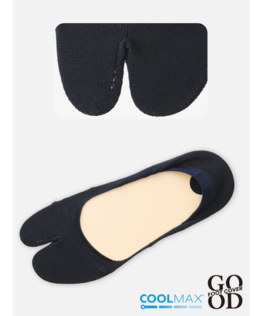 【Tabio MEN】足袋カバー クールマックス?（脱げにくい設計）(27.0～29.0cm)