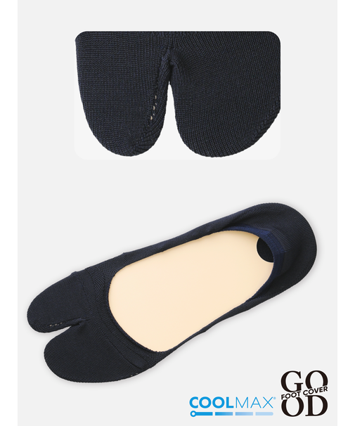【Tabio MEN】足袋カバー クールマックス?（脱げにくい設計）(27.0～29.0cm)