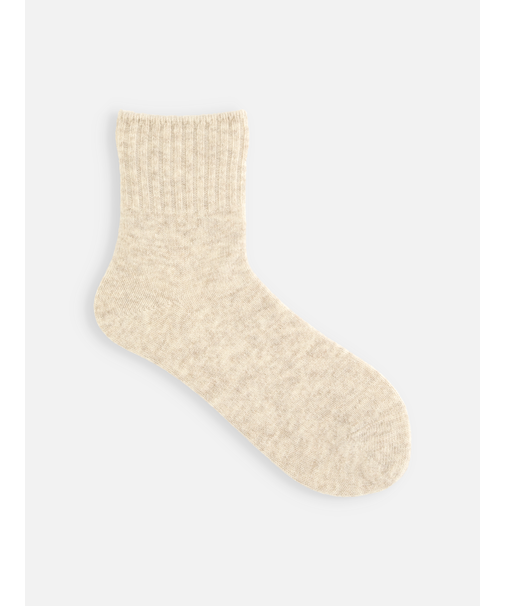 ラムウールリブベタショートソックス