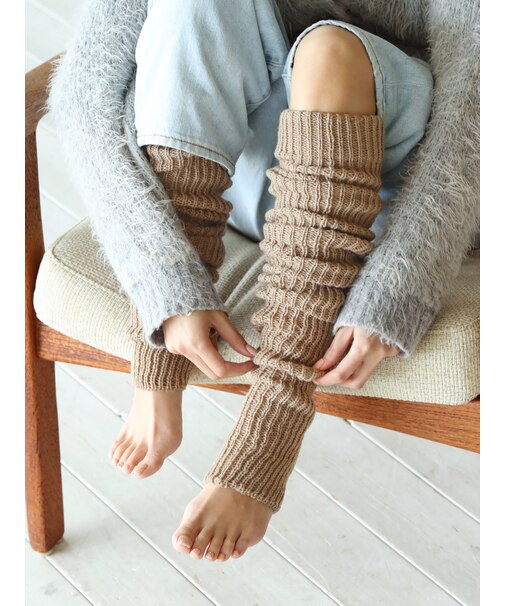 リブバルキーロングレッグウォーマー