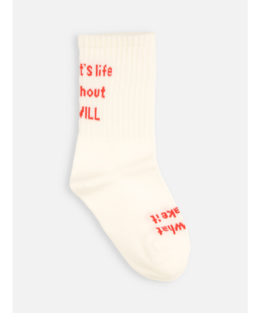 キッズ メッセージロゴソックス16～18cm