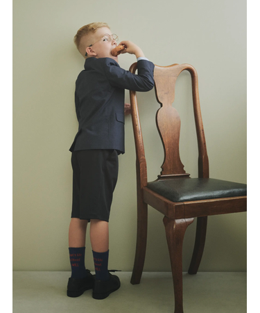 キッズ メッセージロゴソックス16～18cm