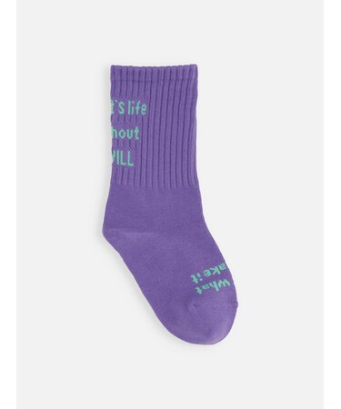 【キッズ 】メッセージロゴソックス / 16-18cm