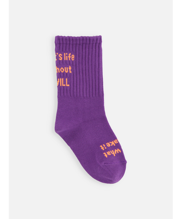 キッズ メッセージロゴソックス16～18cm