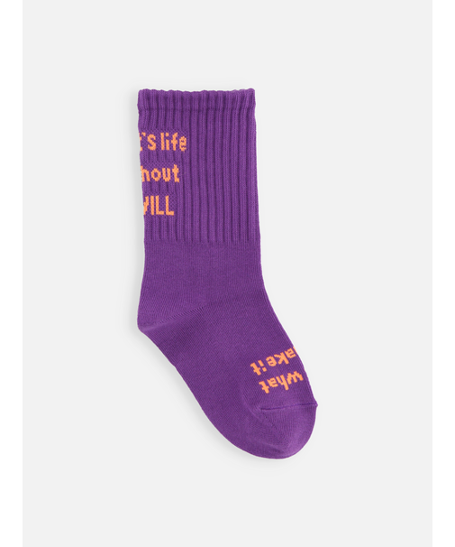 キッズ メッセージロゴソックス16～18cm