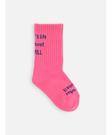 キッズ メッセージロゴソックス16～18cm