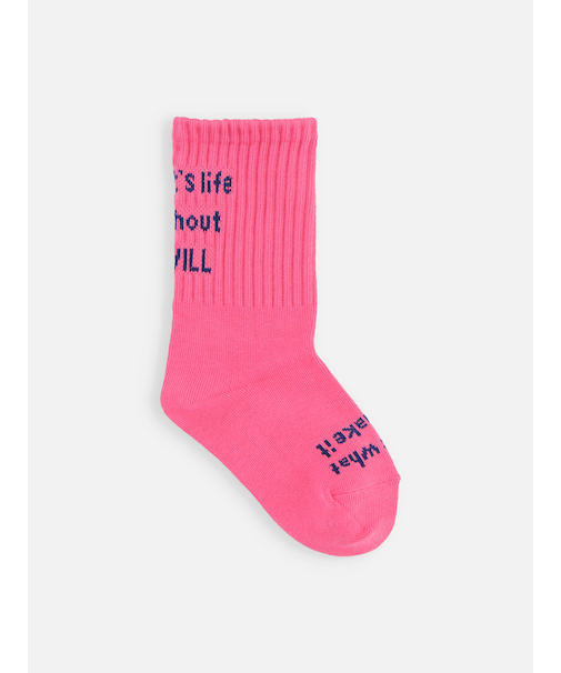 キッズ メッセージロゴソックス16～18cm