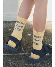 キッズ メッセージロゴソックス16～18cm