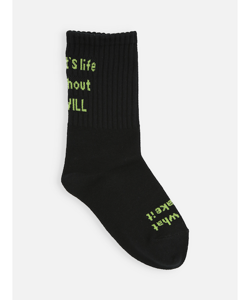 キッズ メッセージロゴソックス19～21cm