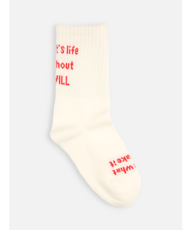 キッズ メッセージロゴソックス19～21cm