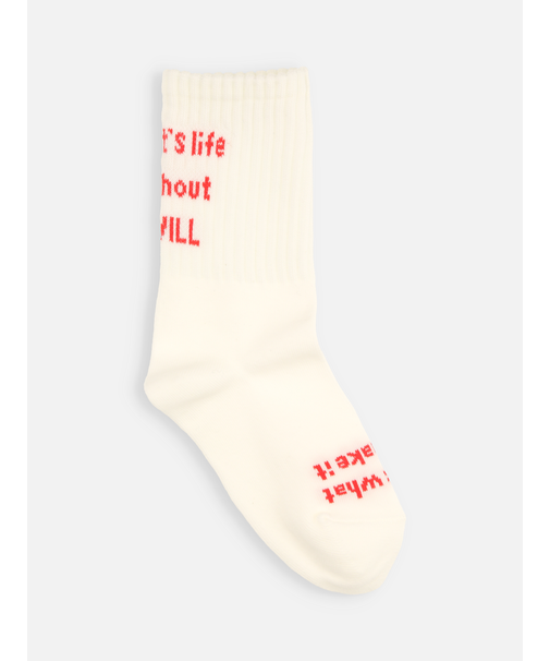 キッズ メッセージロゴソックス19～21cm