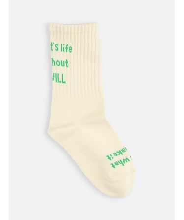 キッズ メッセージロゴソックス19～21cm