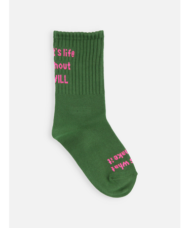 キッズ メッセージロゴソックス19～21cm