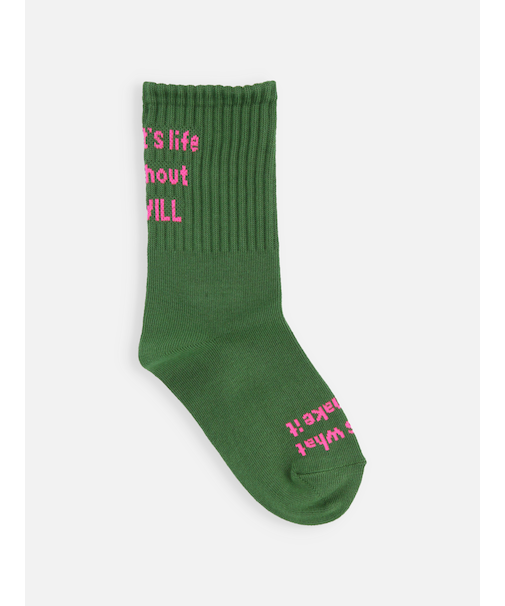 キッズ メッセージロゴソックス19～21cm