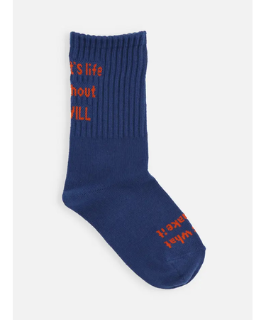 キッズ メッセージロゴソックス19～21cm