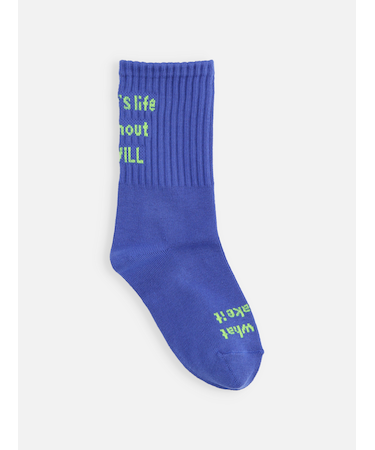 キッズ メッセージロゴソックス19～21cm