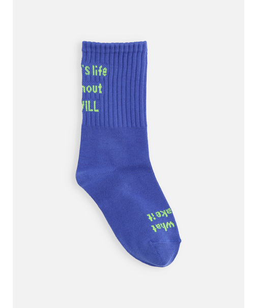 キッズ メッセージロゴソックス19～21cm