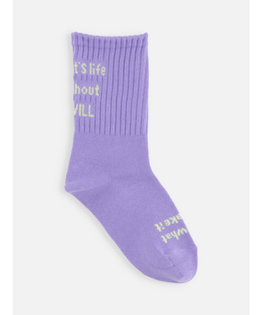 キッズ メッセージロゴソックス19～21cm