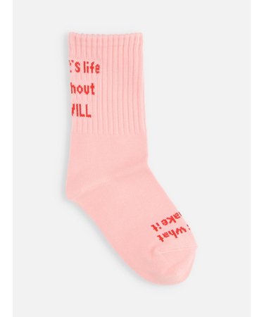 キッズ メッセージロゴソックス19～21cm