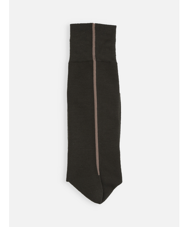 毛混バックシームソックス(25.0～27.0cm)