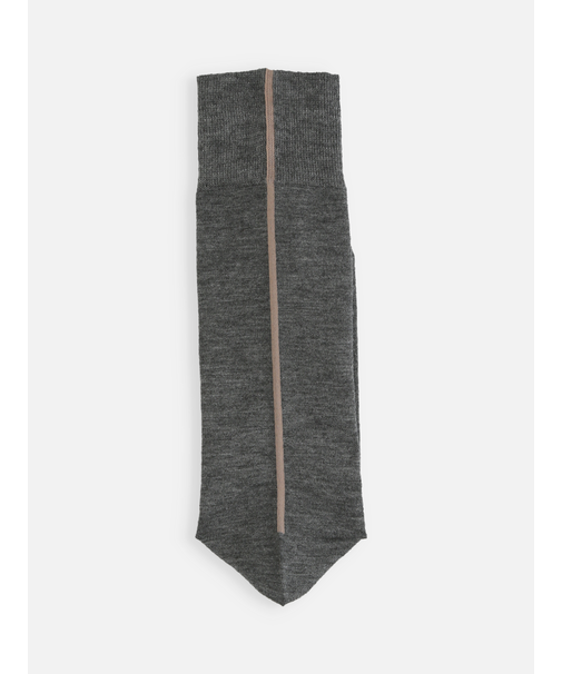 毛混バックシームソックス(25.0～27.0cm)