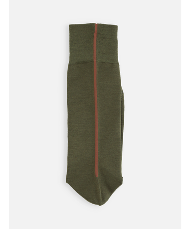 毛混バックシームソックス(25.0～27.0cm)