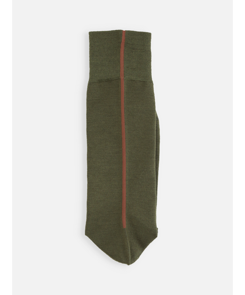 毛混バックシームソックス(25.0～27.0cm)