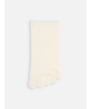 【絹肌Labo】絹紬糸五本指引き揃えショートソックス